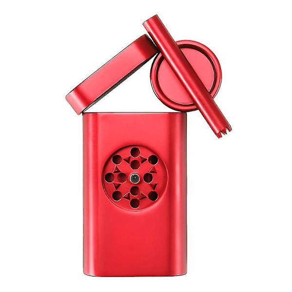 Allt-i-ett Dugout Grinder Behållare Förvaringsfodral Med Mini Grinder Allt-i-ett[HK] RED S