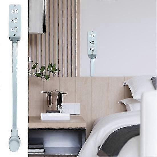 Universal strømkabel med USB-A/USB-C og AC-udtag, justerbart roterende bærehåndtag[HK]