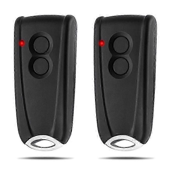 2 stk. Garageportåbner Fjernbetjening til RSC2-433 RSE2-433, RSZ1-433, Gate Håndholdt Sender til Liftronic[HK] Black