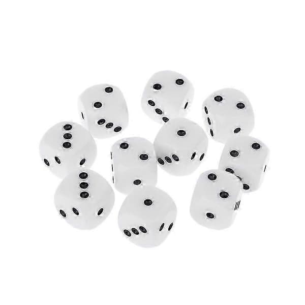 10 stk 16 mm D3 sekskantede terningperler for Dungeons & Dragon D&D RPG Poly Desktop f[HK]