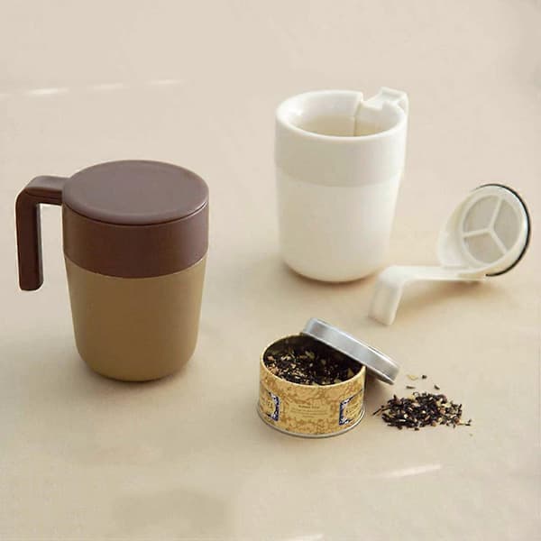 Juicer Kaffekopp Kaffekopp med Sil för Hemmabruk 1st Vit[HK]