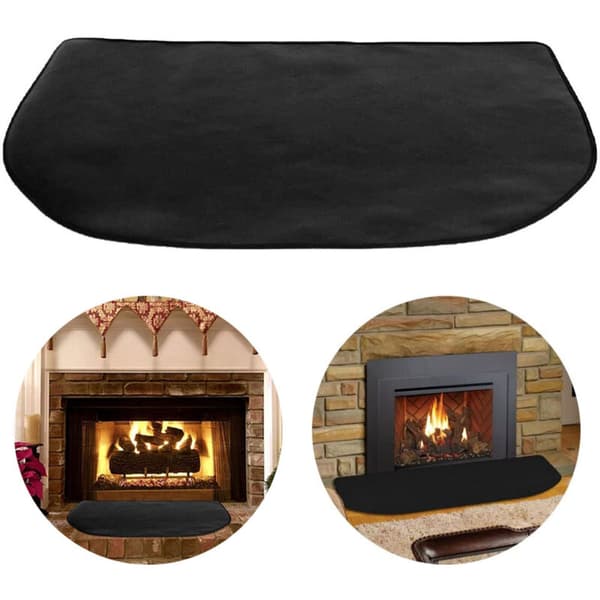 50x80cm Brandsäker Glasfiber Eldstadsmatta för Inomhus Eldstad Kamin Skydd[HK]
