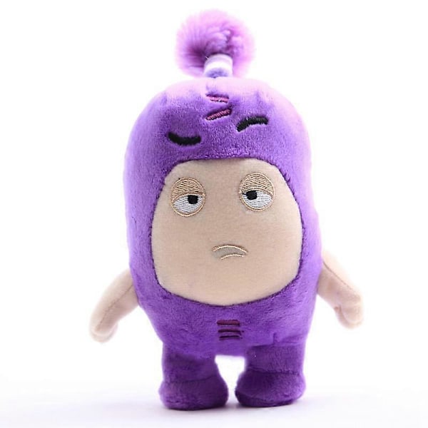 Oddbods Plyschleksaker Mjuka Söta Animerade Gosedjur Docka Mini Figurer För Pojke Flicka Ny[HK] Purple 18cm