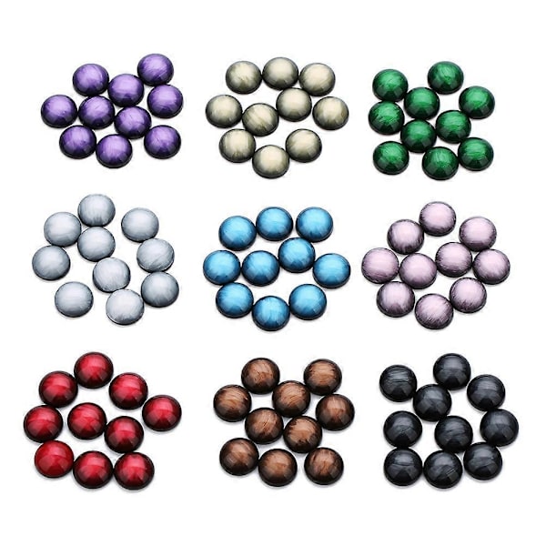 Smykkefremstillings tilbehør Resin Patch til 30 stk pose Sort Halvcirkel[HK]