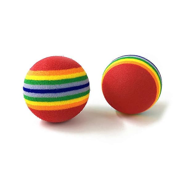 Eva Regnbuebold Legetøj til Kæledyrstræning og Leg 6 stk Sæt [HK]
