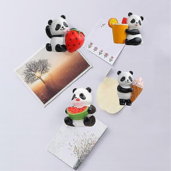 Panda Magnetisk Kylskåpsmagnet Söt Panda Kylskåpsmagnet Lättanvänd Magnetdekal Hög Kvalitet[HK] A