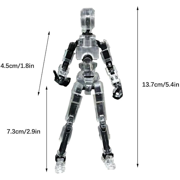 T13 toimintahahmo, Titan 13 toimintahahmo 4 aseen ja 3 käden tyypillä, T13 3D-tulostettu moninivelinen toimintahahmo[HK] Transparent