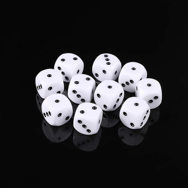 10 stk 16mm D3 sekskantede terningperler for Dungeons & Dragon D&D RPG Poly Desktop f Multi[HK] Multi