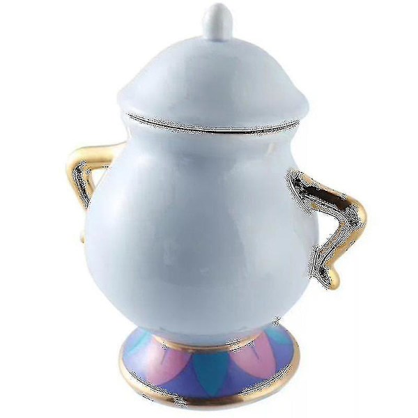 Sarjakuva Kaunotar ja hirviö teekannu muki teekannu setti syntymäpäivälahja -z-Yvan[HK] Sugar Bowl