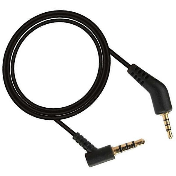 Erstatningslydkabel uten mikrofon for Bose QuietComfort QC 3 hodetelefoner, svart [HK]