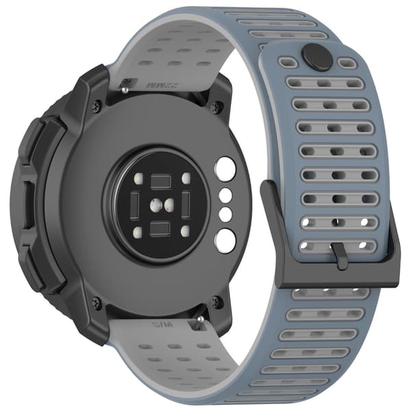 Klokkerem til Suunto Vertical 2 - 22mm Flytende Silikonrem - Grå[HK]