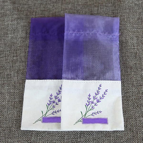 Lavendelposeposer til opbevaring 6 stk. Tomme poseposer Lilla design[HK]