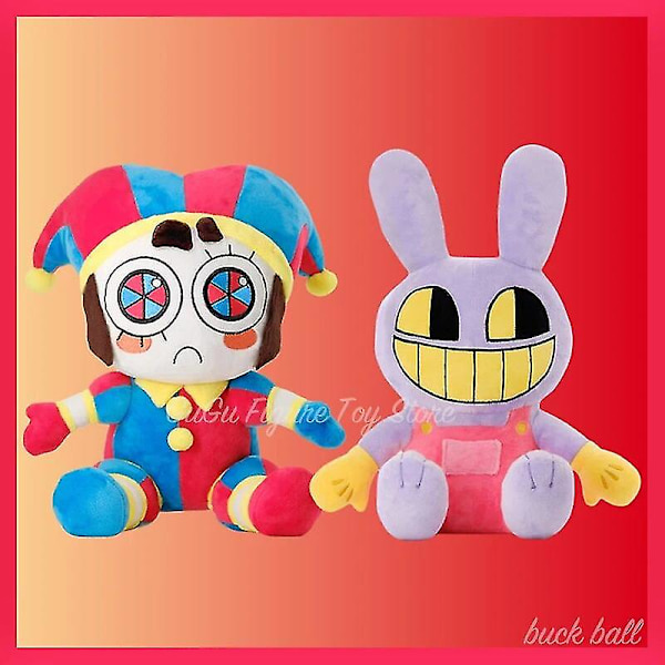 Hämmästyttävä digitaalinen sirkus pehmo Pomni Jax Anime Cartoon Plushie Doll Toy Theater Rabbit Doll Pehmolelut Lapset Joululahjat[HK] pomni B