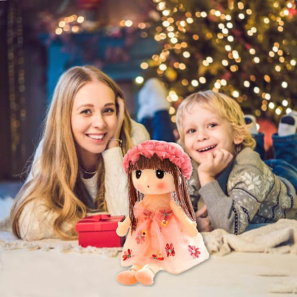 Söt blomsterfe prinsessa plyschleksak mjuk och bekväm för vacker docka unik present lila 45cm[HK] Style E