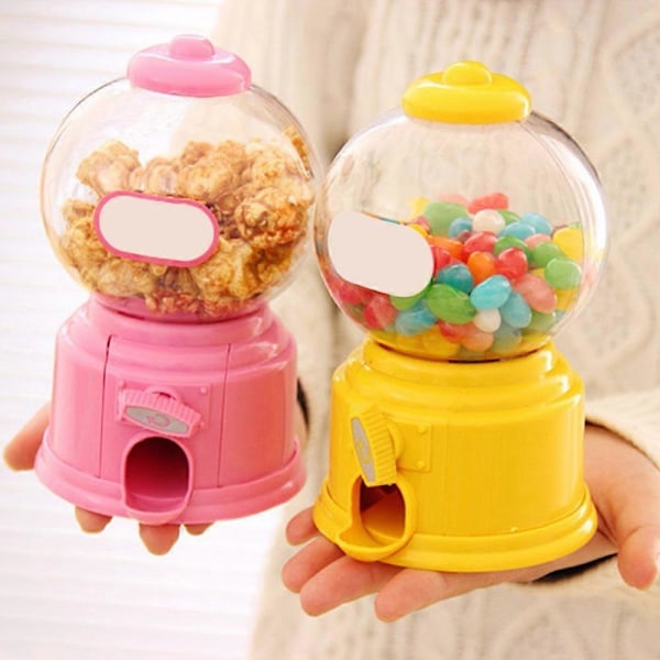 Kreativ Söt Mini Godisautomat Bubbel Tuggummiautomat - Rolig Spargris [HK] Pink