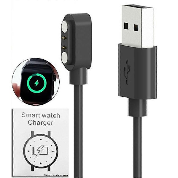 Magnetisk opladerkabel til Haylou Watch S8 100cm Smart Watch Oplader [HK]