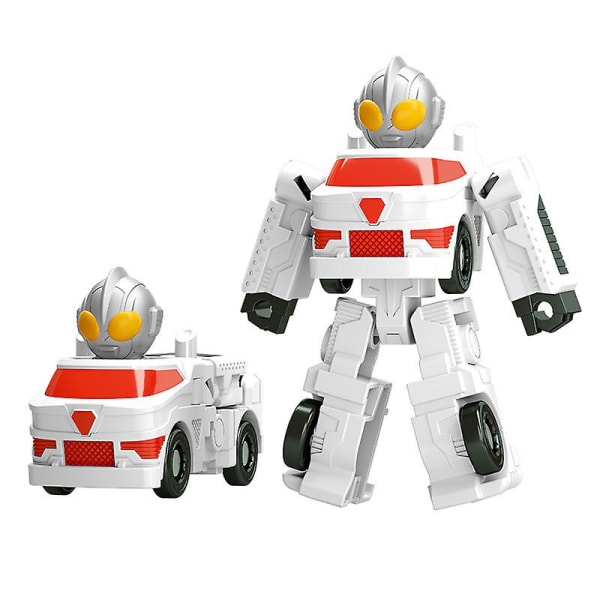 Børns Ultraman Transformer Legetøj Transformer Bil Transformer Robot Legetøj[HK] White