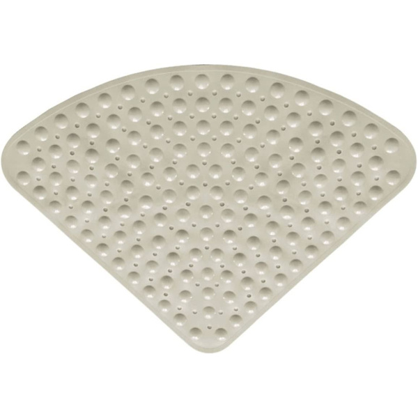 Gummikant Brusematte Antislip Kvadrant Badematte Antibakteriel Sugestoppe Til Brusebad Eller Badekar, Antislip Badekarmatte, 54x54cm[HkkK] Ivory