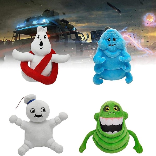 Ghostbusters Afterlife plysjleke Slimmer Muncher Stay Puft Marshmallow Man plysjfigur utstoppet dyr dukke for barn fans gave[HK] 23cm Stay Puft