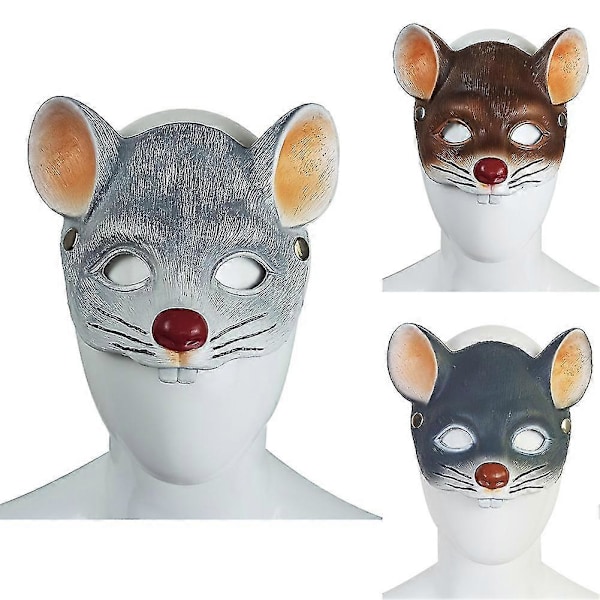Hiiren naamio Lasten Hiiren Puolinaamio Naamiaiset Halloween Cosplay Rekvisiitta [HK] Dark Gray