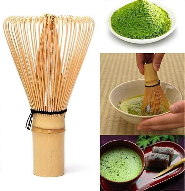 1 st bambu Matcha pulvervisp verktyg Matcha bambuvisp för japansk Matcha teceremoniset [NC]