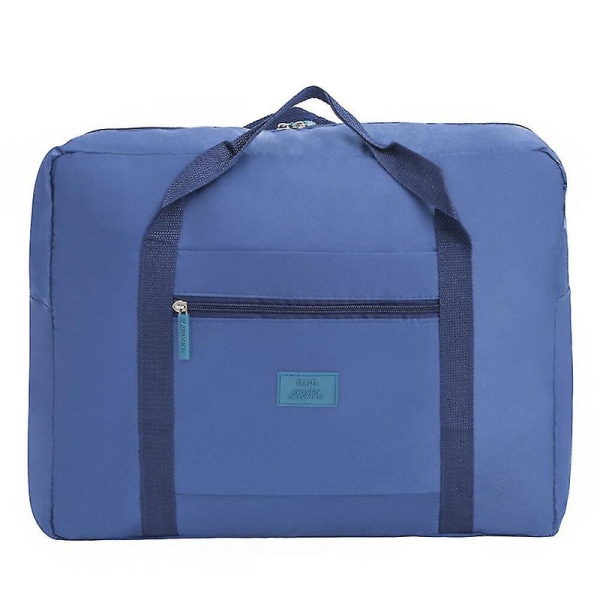 Vedenpitävä, nylon taitettava matkasäilytyslaukku Matkalaukku Jacquard-laukku Vaatteiden organizer [HK] Navy Blue