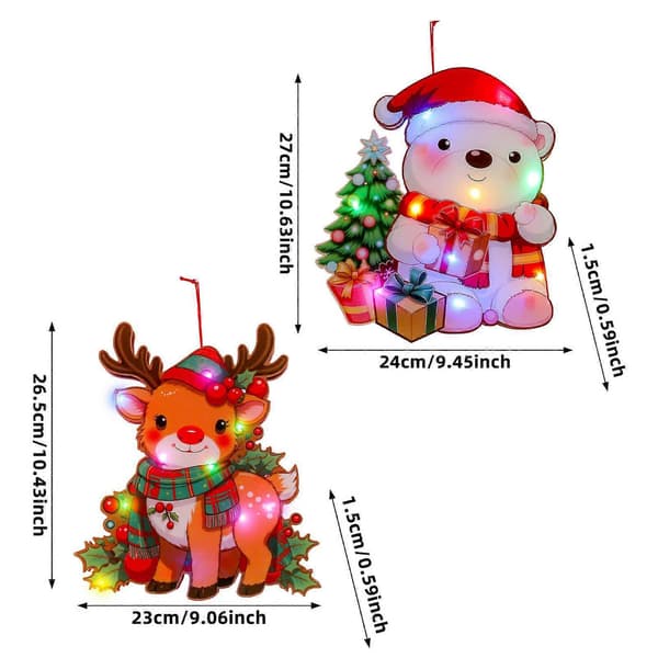 Hjem Hage Dekor Sesongbasert Julepynt Juleornamenter A22308[HK] 4pcs