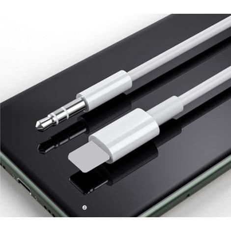 Pingguo Lightning til 3,5 mm lydbiladapterkabel for mobiltelefoner (HK)