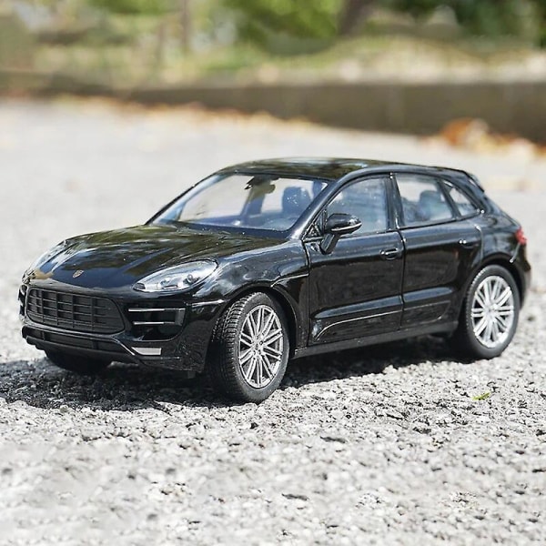 Welly 1:24 Porsche Macan Suv Legetøjsbil i Metal & Legetøjsbiler Bilmodel Miniature Modelbil Legetøj til Børn[HK] Black