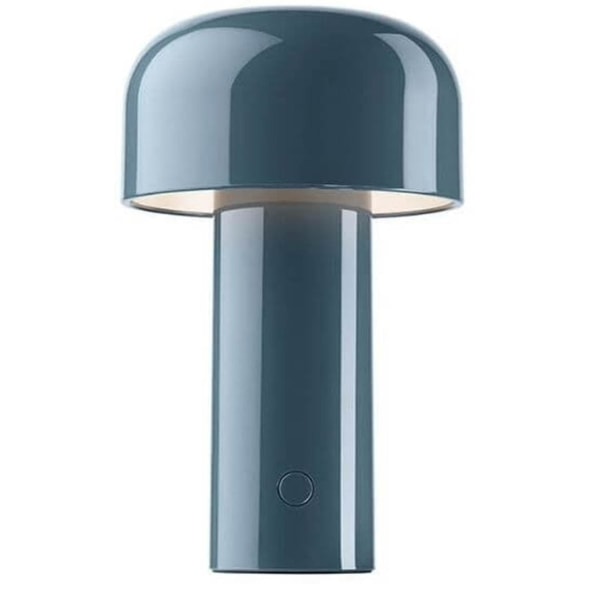 Led Creative Mushroom Uppladdningsbar bordslampa 3w 3 ljusnivåer metall nattljus[hk] Blue