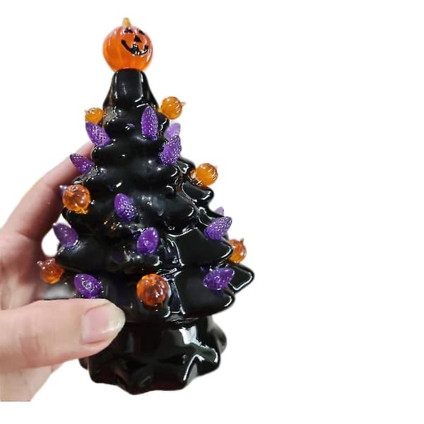 Halloween Trelys Dekorativ Keramisk Borddekorasjon - Gresskarlys