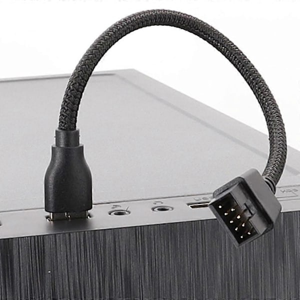 Mainboard Internt Dataforlængerkabel Forbinder USB A-enheder til 9-Pin USB Han[HK]