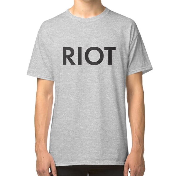 RIOT svart T-skjorte[HK] white XL