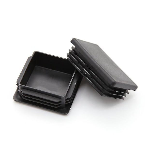 HKK  40 stk. 1-1/2 tommer firkantet plastprop, rørprop, firkantet indvendig prop, rørledning endehætte, holdbar stol glide
