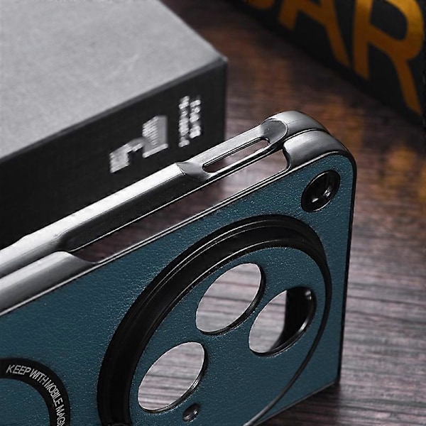 Magnetiskt telefonfodral för OnePlus Open PU-läder+TPU-skal Kompatibelt med MagSafe[HK] Style C Multicolor