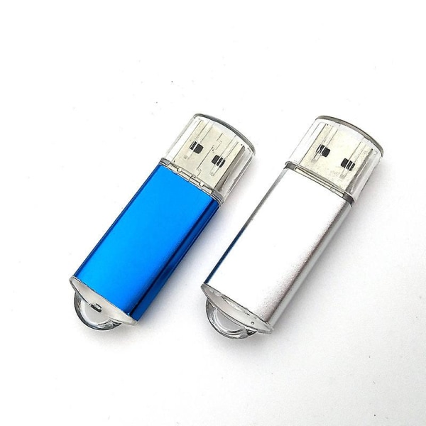 Silver 1 pack, USB minne 16gb, USB 3.0 Flash Drive Rotary Storage Drive Hanging Drive ([HK])