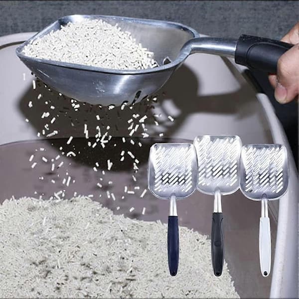 Kattespade, aluminiumslegering, gummihåndtak