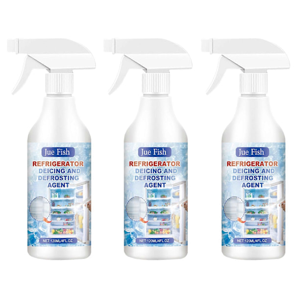 Avfrostningsspray för Kylskåp Frysar Universal Hushållsfrys Smältande Snö Avisningsspray för Kylskåp/Frys Insida[HK] 3pcs