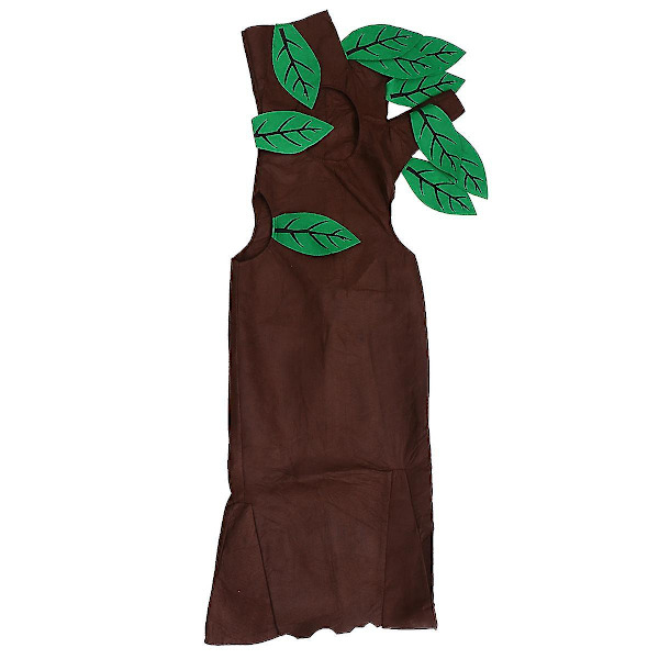 1 settiä lasten roolileikkiasu lapsen lavan puukostyymi lasten Halloween-asut[HK] Brown 123X74X0.2cm