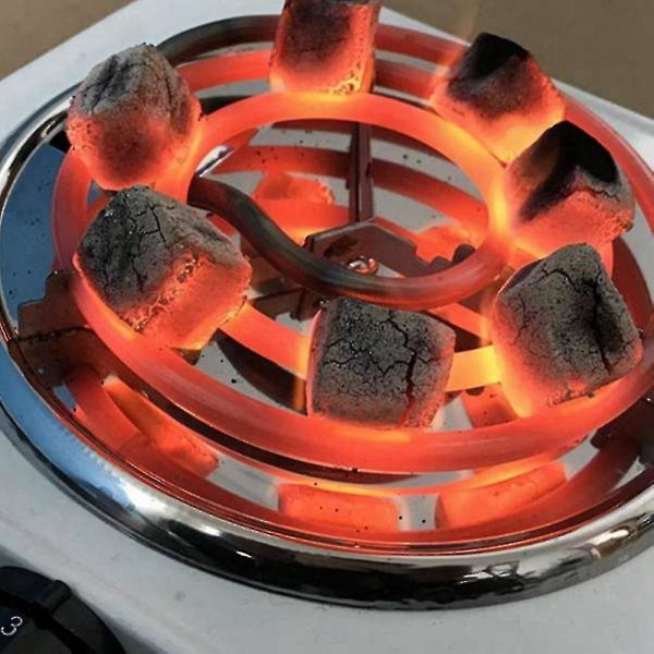 Elektrisk Enbrännare Spishäll, Kompakt Och Bärbar, Justerbar Temperatur Värmeplatta, 1500w, Vit[HK]