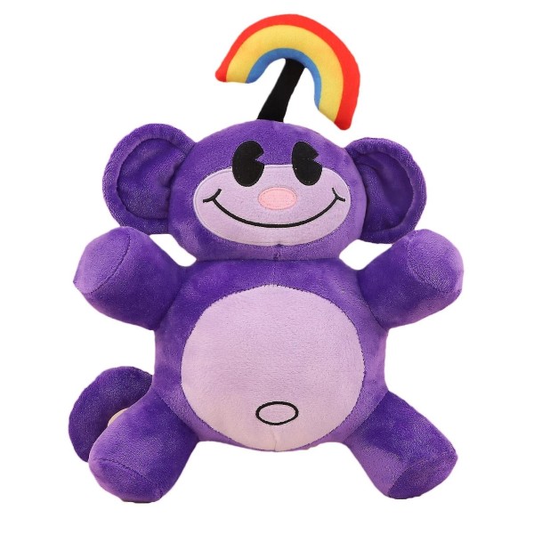 32cm Rainbow Monkey Plush Toys Kawaii Kids Next Door Doll Soft Stuffed Plushie Gift For Girls[HK]