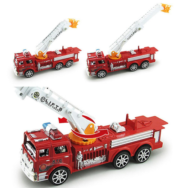 Simuleringsstege Brandbil Leksak pedagogisk fordonsmodell för barn Pojkar[HK]