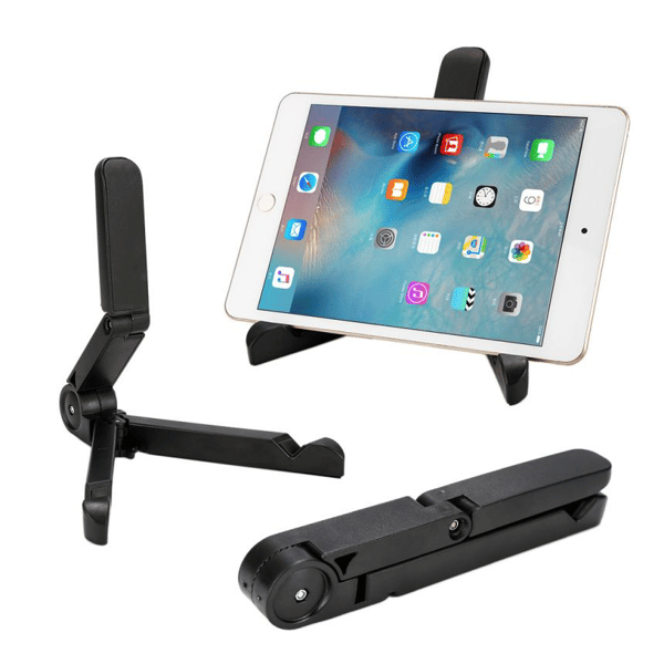 Bærbart iPad-stativ justerbart til alle størrelser og tablets sort [HK]