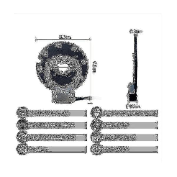 Elektrisk cykel magnetisk effektsensor 36/48v pedalassistent sensor F-8c magneter dobbelte Hall-sensorer Pas S[HK]