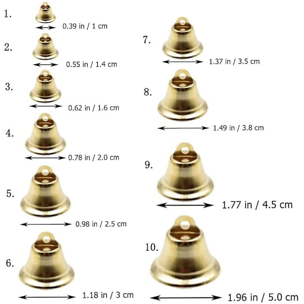 100 kpl Kultaisia Pieniä Kelloja Käsityö Mini Kelloja Joulukuusi Juhlat Koristeet [HK] 2cm x 100