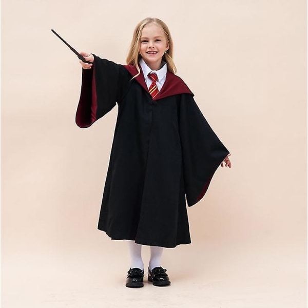 Wizard Harry Potter Cosplay Child Boy Girl Fancy Dress Cloak Costume  Halloween Costume Carnival Suit SWPF red 135cm(7-8 Years) 8fc6, red, 135cm(7-8 Years)