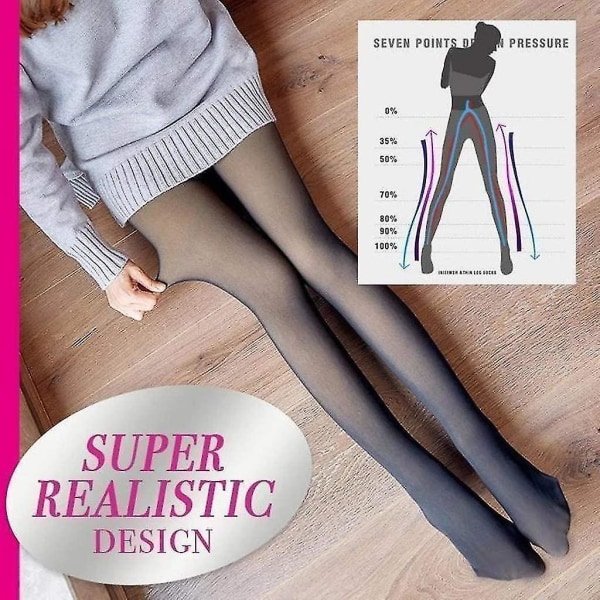 Winter Thermal Tights Matte Opaque Black Tights For Women 1 Pairs, Opaque  Leggings With Control Body Double Lined Stretch Thermal Fleece Panyhose  2870