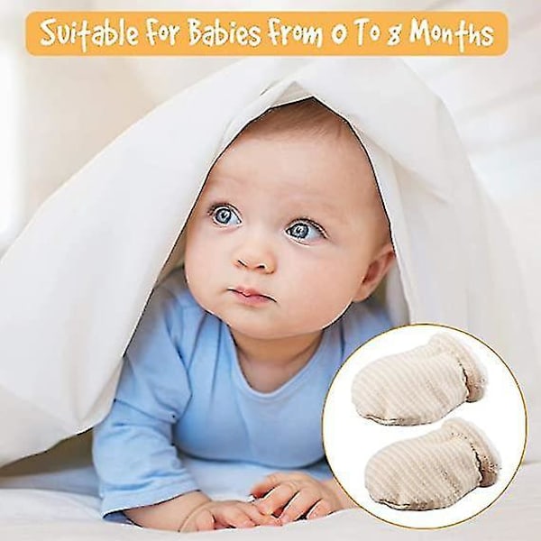 3 Pairs Baby Mittens Winter Anti Scratch warm Gloves For Newborn 0 6 Months