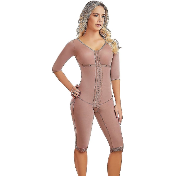 0710 Fajas Colombianas Reductoras Y Moldeadoras Post Surgery Compression  Garment Full Body Shaper For Women Mocha 3XL f216, Mocha, 3XL