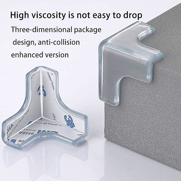 Table Corner Protector 20pcs Transparent Corner Protectors Corner Protectors Shockproof Corner Protectors For Tables And All Pointed Furniture For